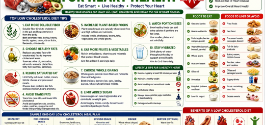 Low Cholesterol Diet Tips for Heart Health