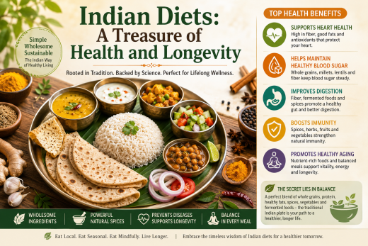Indian Diets: A Treasure of Health and Longevity