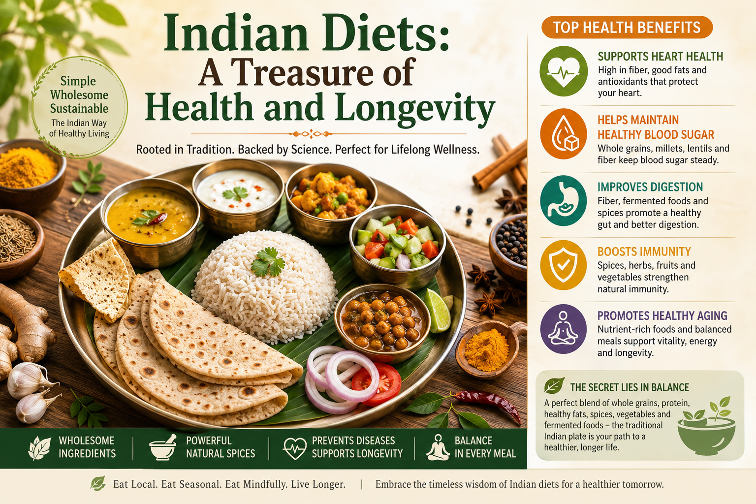 Indian Diets: A Treasure of Health and Longevity