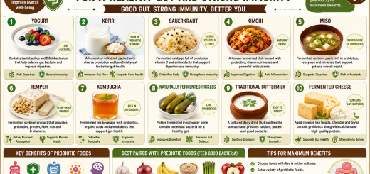 Top 10 Probiotic Foods for a Healthy Gut and Strong Immunity