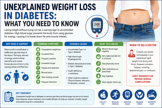 Unexplained Weight Loss in Diabetes