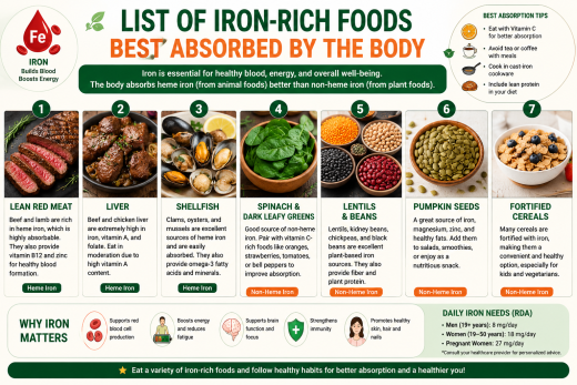 List of iron-rich foods