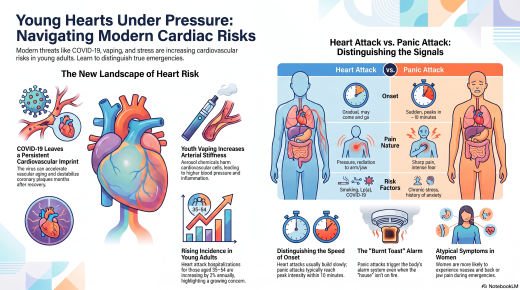 Heart attack in young individuals