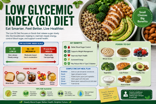 Low Glycemic Index (GI) Diet