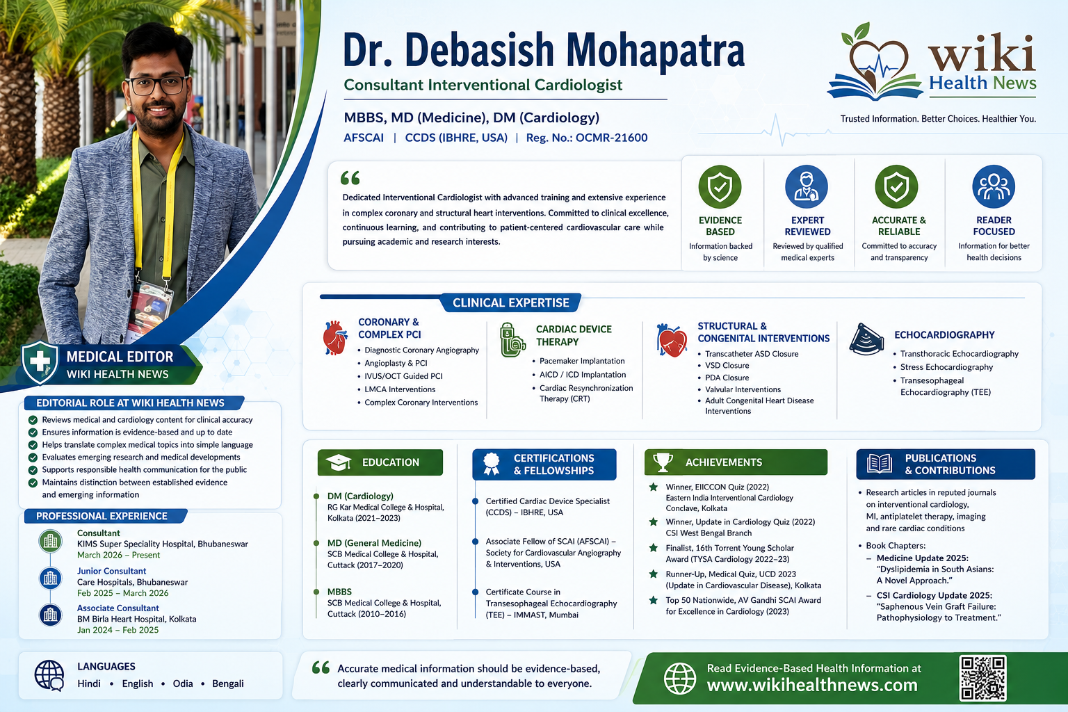 Dr. Debasish Mohapatra – Consultant Interventional Cardiologist