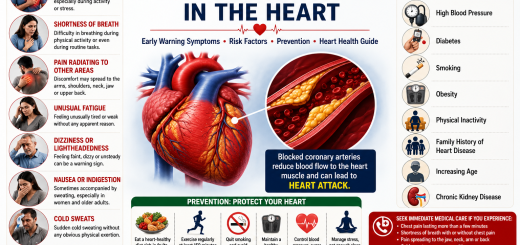 Blocked arteries in heart