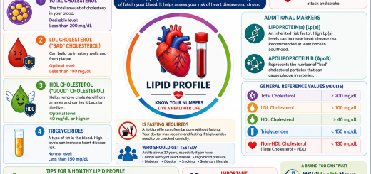 Cholesterol Lipid Profile Health Infographic